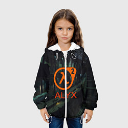 Куртка с капюшоном детская Half-life 2 ALYX, цвет: 3D-белый — фото 2