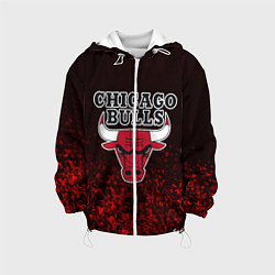 Куртка с капюшоном детская CHICAGO BULLS, цвет: 3D-белый