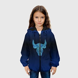 Куртка с капюшоном детская Знаки Зодиака Телец, цвет: 3D-черный — фото 2