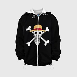 Куртка с капюшоном детская One Piece, цвет: 3D-белый