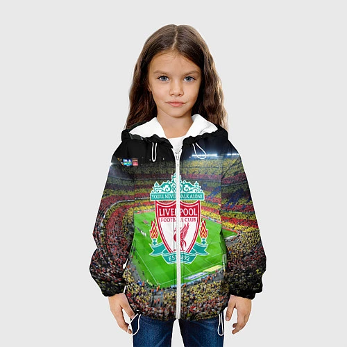 Детская куртка FC Liverpool / 3D-Белый – фото 3