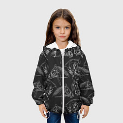 Куртка с капюшоном детская Кони, цвет: 3D-белый — фото 2