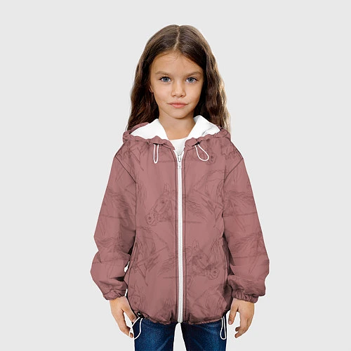 Детская куртка Кони / 3D-Белый – фото 3