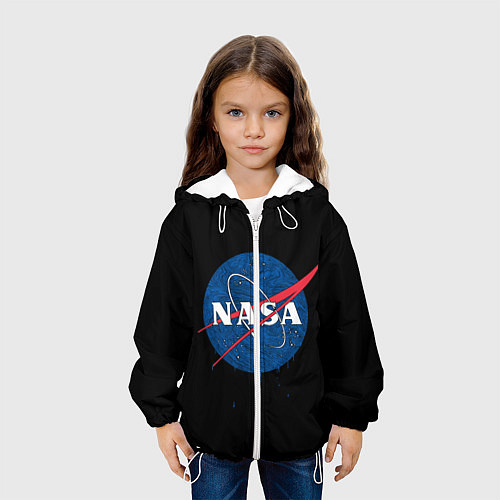 Детская куртка NASA Краски / 3D-Белый – фото 3