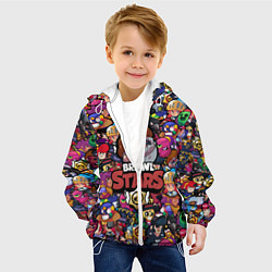 Куртка с капюшоном детская BRAWL STARS Dinomike, цвет: 3D-белый — фото 2