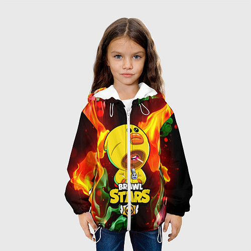 Детская куртка Brawl Stars SALLY LEON / 3D-Белый – фото 3