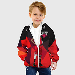 Куртка с капюшоном детская Chicago Bulls, цвет: 3D-белый — фото 2