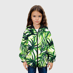 Куртка с капюшоном детская Тропики, цвет: 3D-черный — фото 2