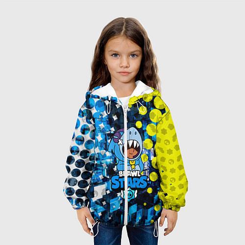 Детская куртка BRAWL STARS ЛЕОН ШАРК / 3D-Белый – фото 3