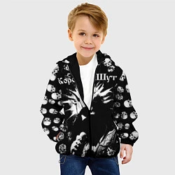 Куртка с капюшоном детская Король и Шут Анархия, цвет: 3D-черный — фото 2