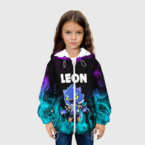 Детская куртка BRAWL STARS LEON / 3D-Белый – фото 3