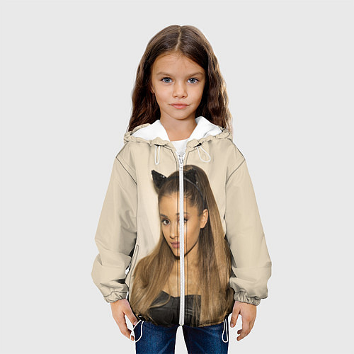Детская куртка Ariana Grande Ариана Гранде / 3D-Белый – фото 3