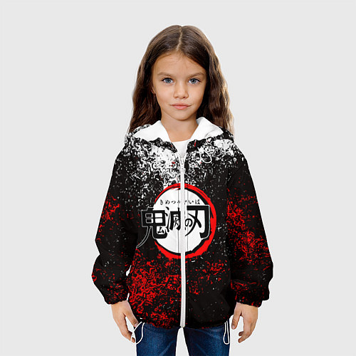 Детская куртка KIMETSU NO YAIBA / 3D-Белый – фото 3