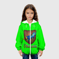 Куртка с капюшоном детская Terraria, цвет: 3D-белый — фото 2