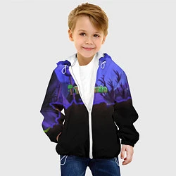 Куртка с капюшоном детская TERRARIA, цвет: 3D-белый — фото 2