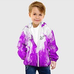 Куртка с капюшоном детская LIL PEEP FIRE, цвет: 3D-белый — фото 2