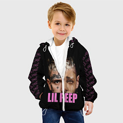 Куртка с капюшоном детская Lil Peep, цвет: 3D-белый — фото 2