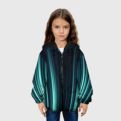 Куртка с капюшоном детская Текстура, цвет: 3D-черный — фото 2