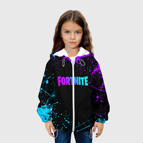 Детская куртка FORTNITE / 3D-Белый – фото 3