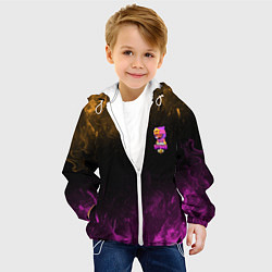 Куртка с капюшоном детская Brawl Stars Sandy, цвет: 3D-белый — фото 2
