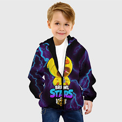 Куртка с капюшоном детская Brawl Stars SALLY LEON, цвет: 3D-черный — фото 2