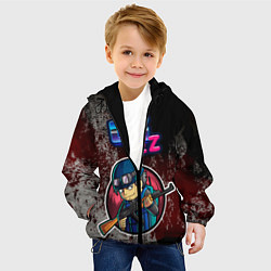 Куртка с капюшоном детская GGEZ, цвет: 3D-черный — фото 2