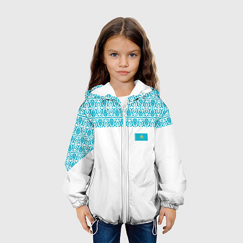 Детская куртка Казахстан Форма / 3D-Белый – фото 3