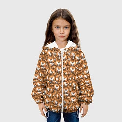 Куртка с капюшоном детская Попки Корги, цвет: 3D-белый — фото 2