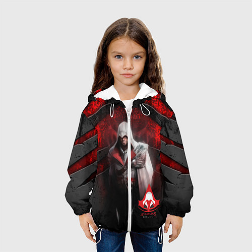 Детская куртка Assasin's creed / 3D-Белый – фото 3