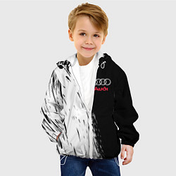 Куртка с капюшоном детская AUDI, цвет: 3D-белый — фото 2