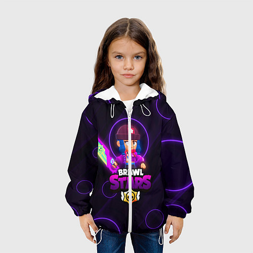 Детская куртка Brawl Stars Heroine Bibi / 3D-Белый – фото 3