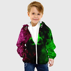 Куртка с капюшоном детская NCoV, цвет: 3D-белый — фото 2