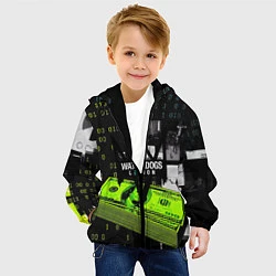 Куртка с капюшоном детская WATCH DOGS:LEGION, цвет: 3D-черный — фото 2