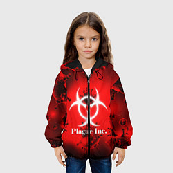 Куртка с капюшоном детская PLAGUE INC, цвет: 3D-черный — фото 2