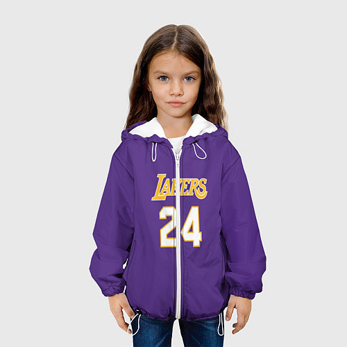 Детская куртка Los Angeles Lakers Kobe Brya / 3D-Белый – фото 3