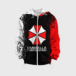 Куртка с капюшоном детская UMBRELLA CORP, цвет: 3D-белый