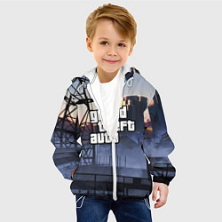 Куртка с капюшоном детская GTA VI, цвет: 3D-белый — фото 2