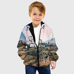 Куртка с капюшоном детская Grand Theft Auto 5, цвет: 3D-черный — фото 2