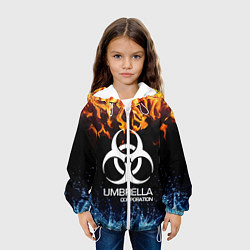 Куртка с капюшоном детская UMBRELLA CORPORATION, цвет: 3D-белый — фото 2