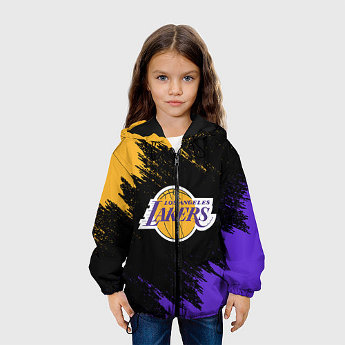 Детская куртка LA LAKERS / 3D-Черный – фото 3