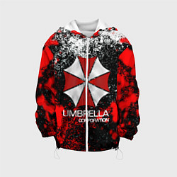 Куртка с капюшоном детская UMBRELLA CORP, цвет: 3D-белый