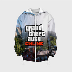 Куртка с капюшоном детская GTA Online, цвет: 3D-белый