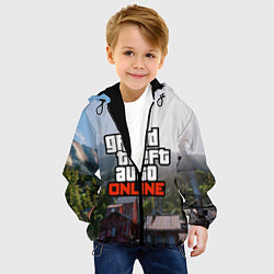 Куртка с капюшоном детская GTA Online, цвет: 3D-черный — фото 2