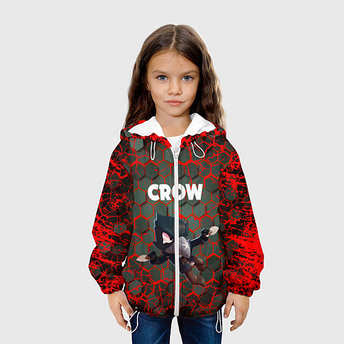 Детская куртка BRAWL STARS CROW / 3D-Белый – фото 3