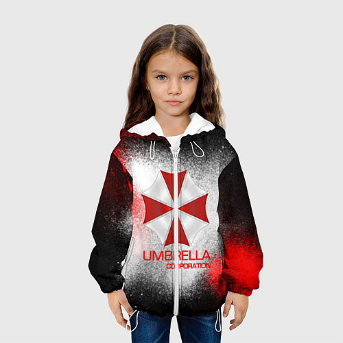 Детская куртка UMBRELLA CORP / 3D-Белый – фото 3