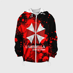 Куртка с капюшоном детская UMBRELLA CORP, цвет: 3D-белый