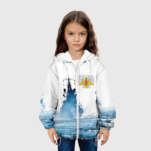 Детская куртка ВМФ / 3D-Белый – фото 3