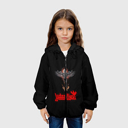 Куртка с капюшоном детская Judas Priest, цвет: 3D-черный — фото 2