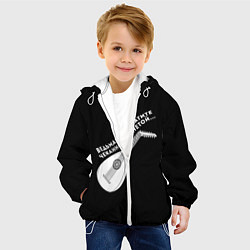 Куртка с капюшоном детская Ведьмаку Заплатите, цвет: 3D-белый — фото 2