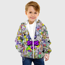 Куртка с капюшоном детская BRAWL STARS:RICOCHET, цвет: 3D-белый — фото 2